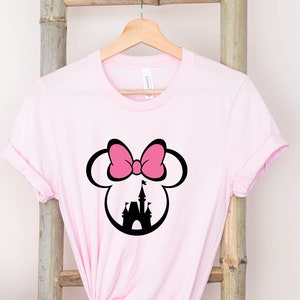 Minnie Head shirt, Disney Castle Shirt, Minnie castle shirt, DisneyWorld shirt, Disney shirt,Disneyland shirt, Disney Family Shirt