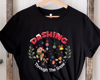 Slinky Hunde T-Shirt: Stürmt durch Den Schnee