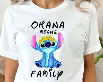 Koszulka Disney Stitch, Koszulka Ohana Means Family, Koszulka Disney Vacation, Lilo and Stitch, Jadę do Disney Stitch