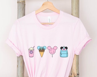 Favorite Things Disney Snack Shirt, Retro Disney Shirt, Süßes Buntes Disney Shirt, Disney Shirt, Disney World Shirt, Disneyland Shirt