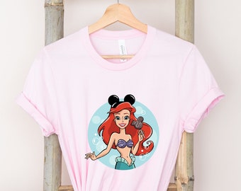 Maglietta Ariel, maglietta Principessa Disney, maglietta La Sirenetta, maglietta La Sirenetta Ariel, maglietta Sirena Ariel.