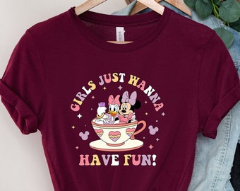 Minnie & Daisy Disneyworld Shirt: Girls Summer Fun Tee