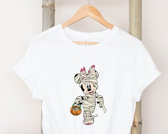 Minnie Mouse Mummy Shirt, Minnie Halloween shirt,  Disney Mickey Mouse halloween Shirt, Disney Halloween shirt.