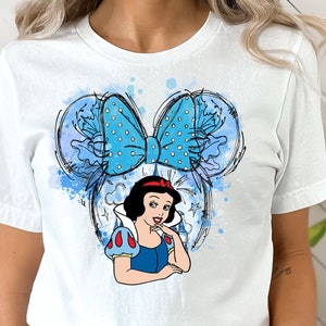 Schneewittchen Shirt, Schneewittchen Aquarell T-Shirt, Fairest of them all Shirt, Süßes Schneewittchen T-Shirt.