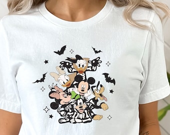 Disney Halloween Shirts, Mickey Halloween Tee, Minnie halloween shirt, Mickey and friends Spooky Tee