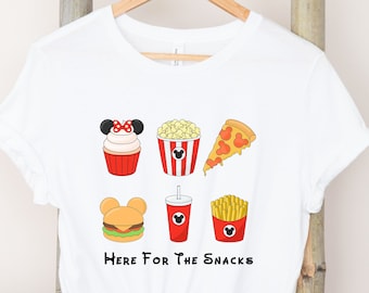 Here For The Snacks shirt, Disney Snacks shirt, Cute Disney shirt, Disney Vacation Shirts, Couple Matching Shirts, Disney Trip Shirt.