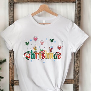 Mickey and Friends Christmas shirt, Disney Christmas shirt, Disney Christmas Ballon Shirt, Disneyland Christmas shirt.