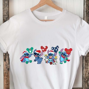 Disney Stitch Christmas Shirt, Stitch Christmas Shirt, Stitch Christmas Ballon Shirt, Disney Christmas Shirt, Disneyland Xmas tee.
