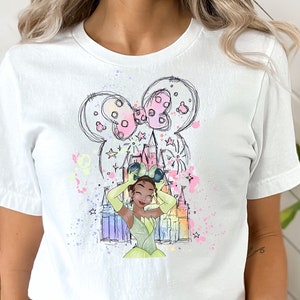 Prinzessin Tiana Shirt, Tiana Shirt, Prinzessin Tiana Aquarell Shirt, Tiana Disney Shirt.