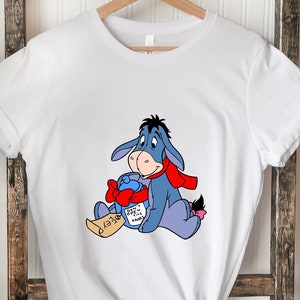 Eeyore Christmas shirt, Vinnie the Pooh Christmas shirt, Eeyore Santa shirt, Disney Christmas shirt.
