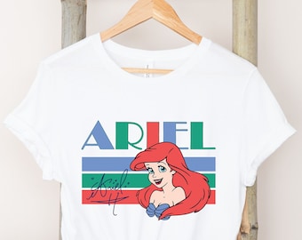 Camicia Disney Ariel, camicia Disney Princess, camicia Sirenetta, camicia Ariel Sirenetta, camicia Ariel Mermaid.