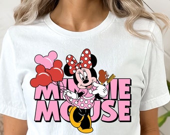 Minnie Mouse T-shirt, Disney Minnie Shirt, Minnie Ballon Shirt, Disneyland Shirt, Disney World Shirt.