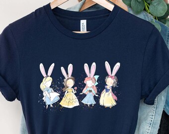 Camisa de princesa de Pascua, camisa de princesa de primavera, camisa de conejito princesa, camisa de Pascua de Disney, camisa de primavera de Disney.