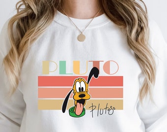 Vintage Pluto Sweatshirt/Hoodie, Retro Pluto Sweatshirt, Pluto Geschenk Hoodie, Disneyland Sweatshirt, Disney World Hoodie