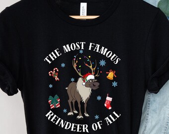 Sven Reindeer Weihnachtsshirt: Gefrorenes Feiertags-T-Shirt