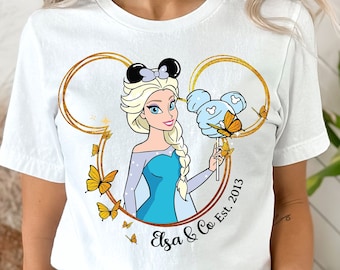 Princess Elsa Shirt, Disney Frozen T-shirt, Frozen Elsa And Co Tee, Frozen Princess Tee.