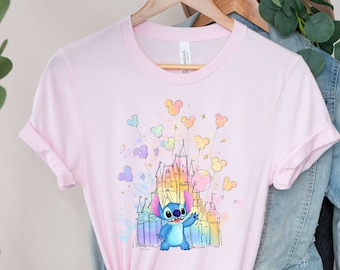 Stitch Disneyworld Shirt: Magic Kingdom Castle Tee