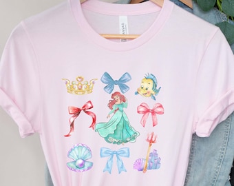 Camicia Disney Ariel, Camicia della Sirenetta, Camicia Principessa Disney, Camicia Sirena Ariel, Camicia Sirena Ariel.