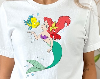 Ariel Disney Shirt, Ariel Cute T-shirt, Little Mermaid Ariel Shirt, Cute Ariel Tee.