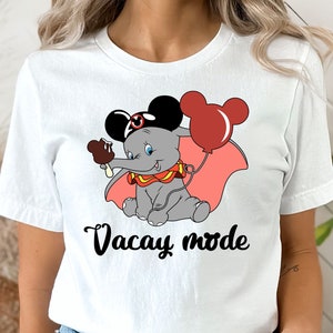 Elephant Dumbo T-shirt, Funny Dumbo Tee, Cute Dumbo Tee, Dumbo Disney mode Tee.