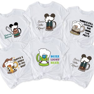 Disney Drinking Shirts, Disney Drinking Around The World T Shirt, Disney Beer Shirt, Disney Wine T-shirt.