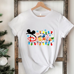 Disney Garlands Christmas Tee, Disney Christmas lights Tee, Disney Christmas Tee, Christmas Lights Tee.