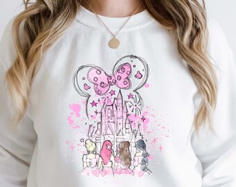 Disney Princess Valentine Sweatshirt/Hoodie, Disney Princess Valentines Castle Sweatshirt/Hoodie.