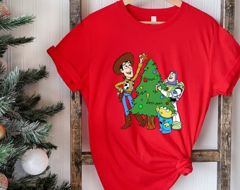 Toy Story Weihnachtsfiguren Shirt: Familienurlaub T-Shirt