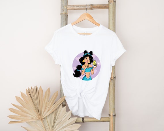 キッズ古着 vintage Disney Aladdin jasmine Tee Vintage 90s Disney Aladdin Princess Jasmine Teal Graphic Youth Tee