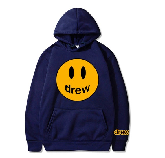 Navy Embroidered Hoodie by drew house on Sale