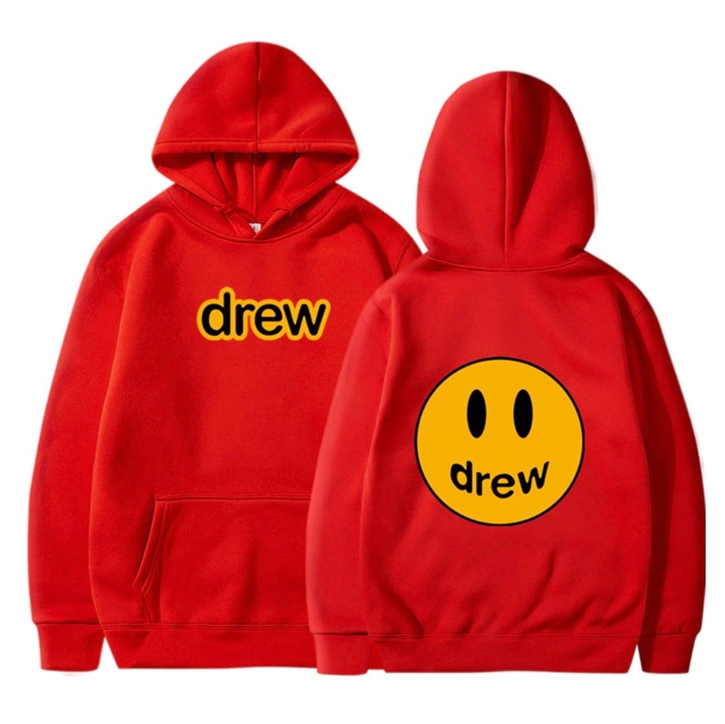 Justin Bieber Inspired Drew House Hoodie Men Women Pullover Simely Face