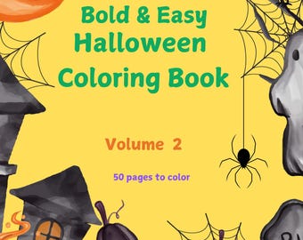 Bold & Easy Halloween Coloring Book Volume 2