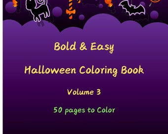 Bold & Easy Halloween Coloring Book Volume 3