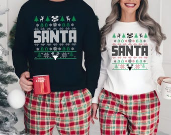 I'm So Good Santa Came Twice Sweatshirt, Matching Couple Christmas Shirt, Funny Ugly Christmas Sweater, Festive Sweaters, Christmas Gifts