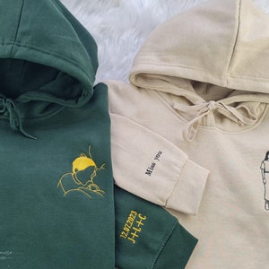 Custom Family Photo Hoodie, Outline Embroidered Sketch From Photo Jumper, Personalised Faceless Family Portrait Hoody, Birthday Matching Top