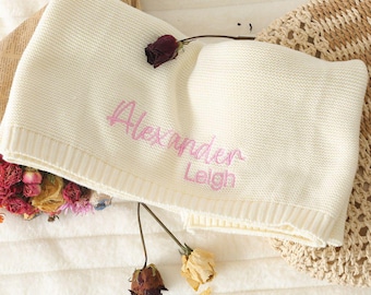 Anpassad namnfilt för bebisar, personlig namnfilt, broderad namnfilt, babyshowerpresent, presenter till nyfödda, presenter till nyfödda