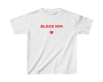 Block Him Y2k Baby Tee