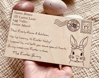 Personalised Easter Bunny Postcard