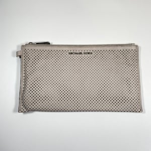 Cartera de malla gris vintage genuina de Michael Kors