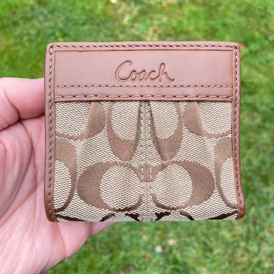 Genuine Vintage Coach Card Holder / Mini Wallet Etsy