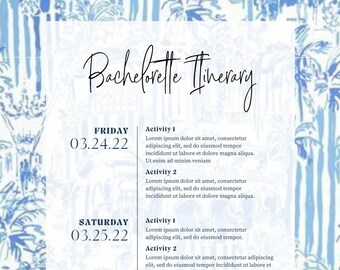 Personalisierte Bachelorette Route
