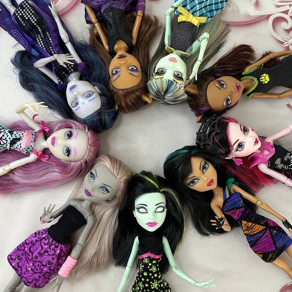 Poupées Monster High / La plupart des HTF / pour la fabrication de poupées OOAK / Repeindre / Au choix