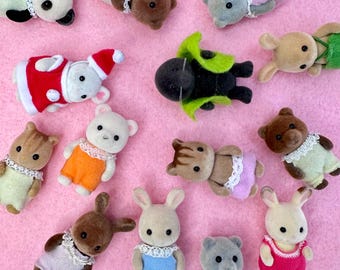 Sylvanian Families Vintage  Calico Critters /Pick Your Own/ Standing with movable limbs Babies Toddlers