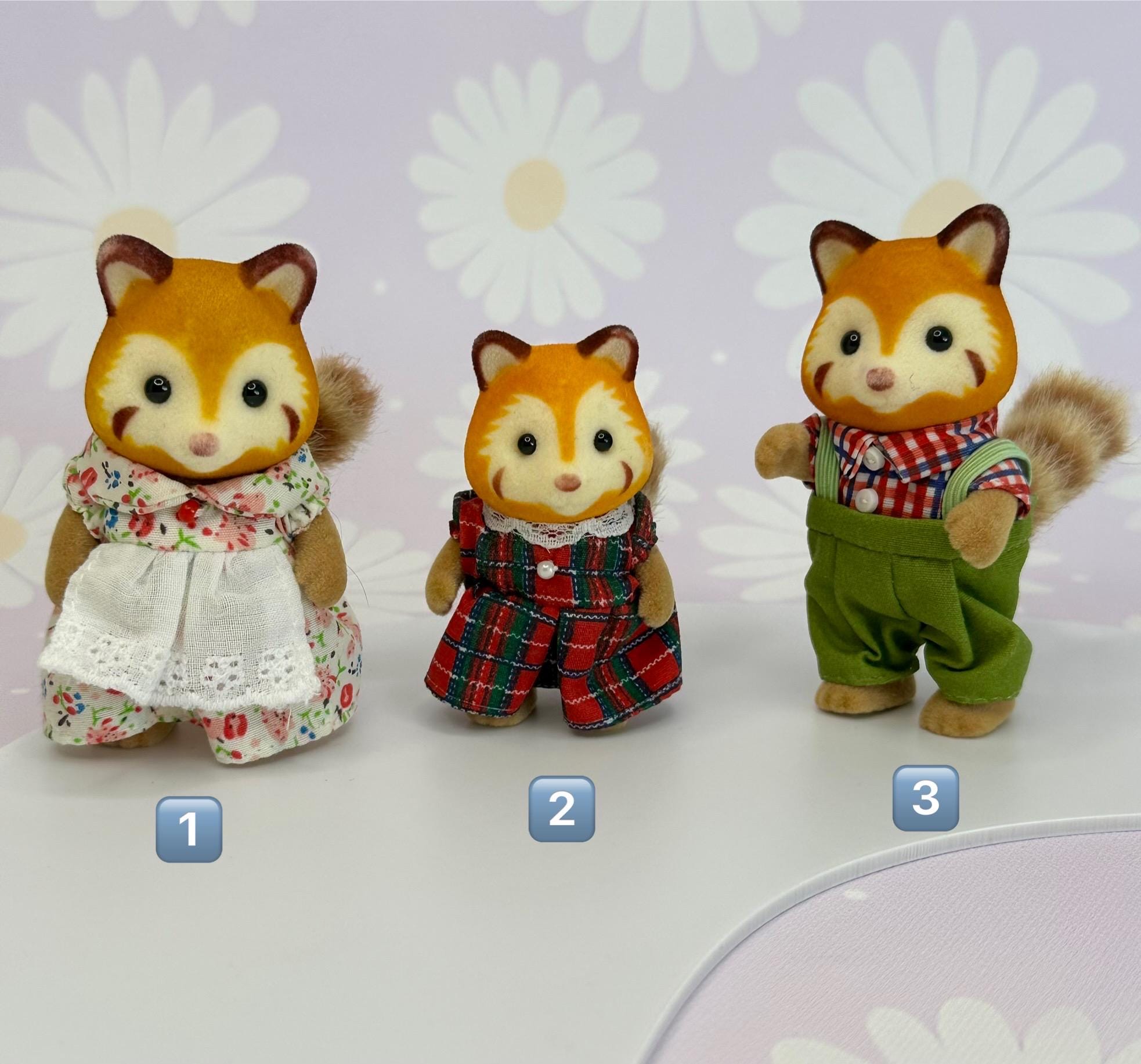 Sylvanian Families Rare Vintage Red Panda Family- Choose Your Own