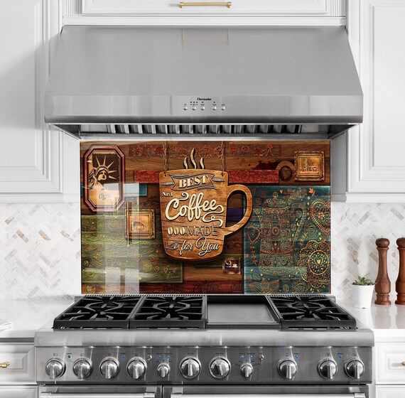 Backsplash Tile-solid Tempered Glass Wall Protection-kitchen - Etsy  Singapore