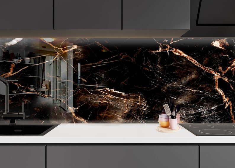 Kitchen Glass Splashbacktempered Glass Backsplash Tile Etsy UK