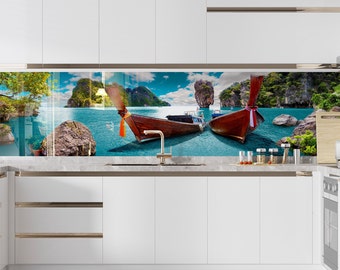 etched glass backsplash