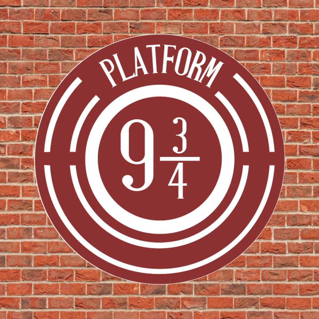 Platform 9 3/4 Svg Dxf Pdf Png - Etsy