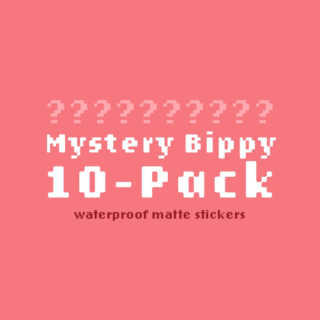 Mystery Bippy Sticker Bundle 10-pack - Etsy