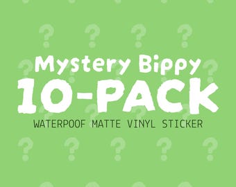 Mystery Bippy Sticker Bundle 10-pack